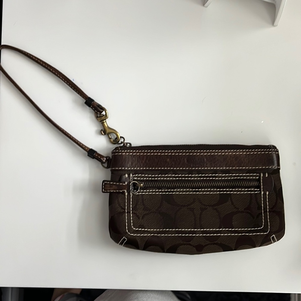 Vintage coach wristlet